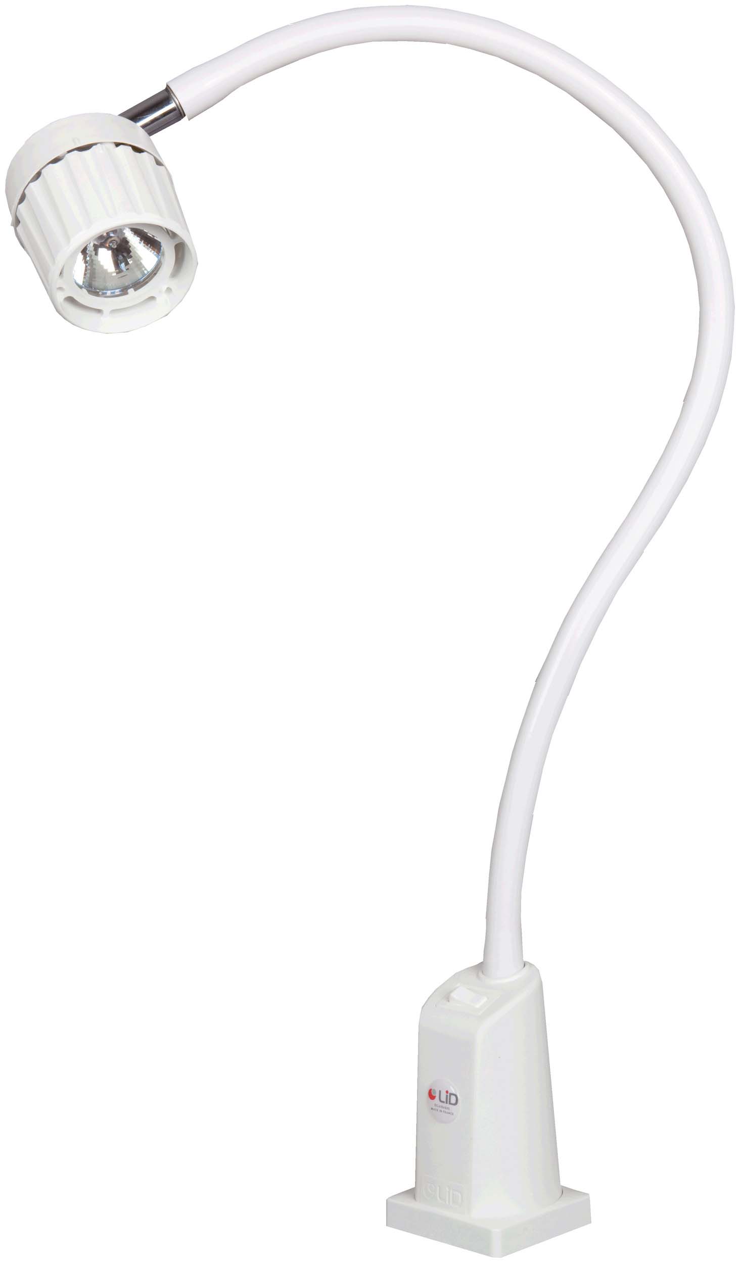 Lampe Halogène TINA 20W Pied Télescopique 650mm Blanc - Bioconnect
